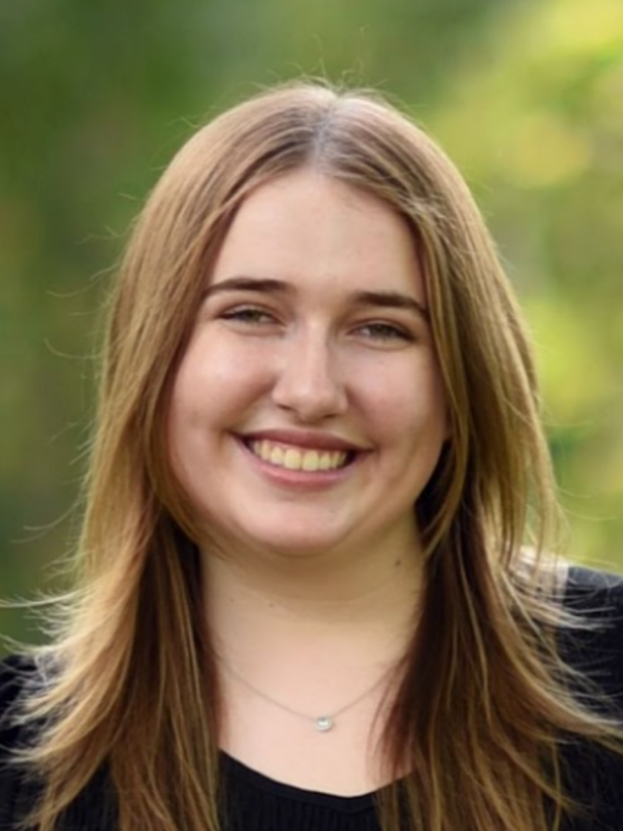 Closeup portrait of a person smiling