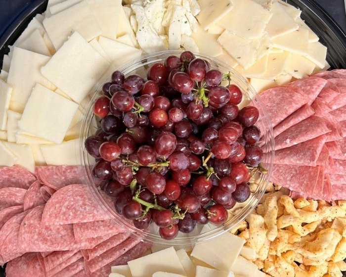 Classic cheese tray.