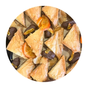Baklava with Chocolate Covered Dates