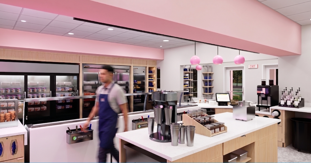 UDairy rendering of indoor space