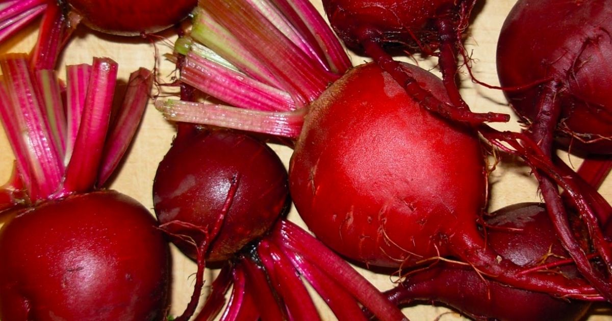 A photo of red beets