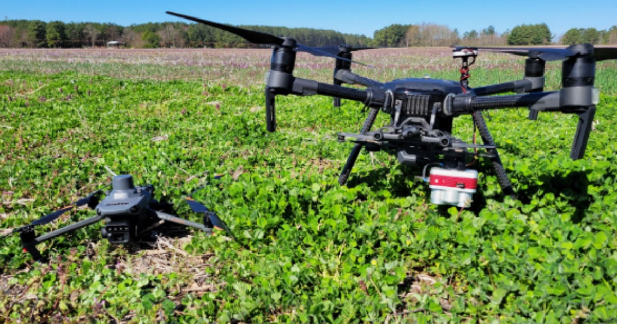 drone-rot1 - 1 Figure 1: Two rotary drones with four propellers, making them quadcopters, the most common drone on the market (photo: Jarrod Miller).