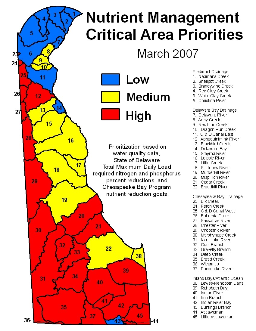 Figure 3. Nutrient Management Critical Area Properties