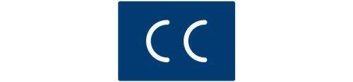 Box with the letters "CC" as an icon for closed captioning.