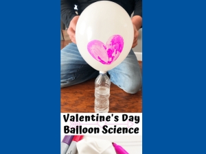 Button for February Valentines Day Balloon Science