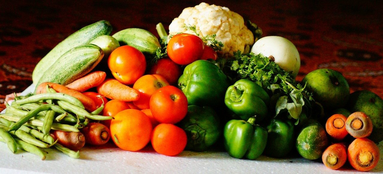 Vegetables on a table.