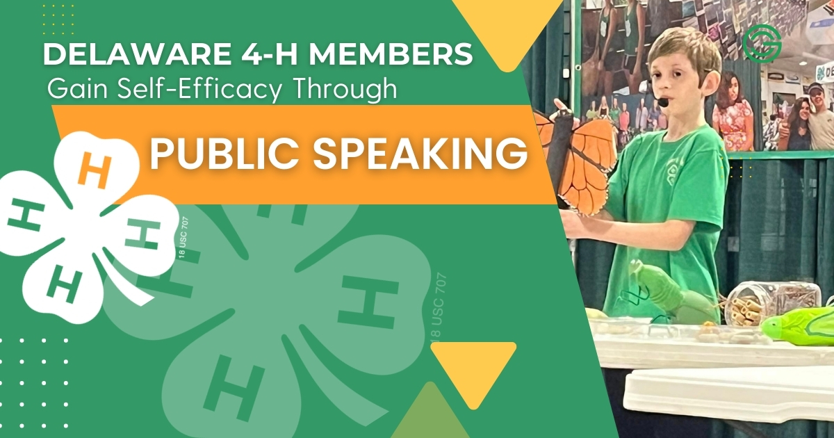 Featured image of a young male 4-H Member competing in public speaking events with article title