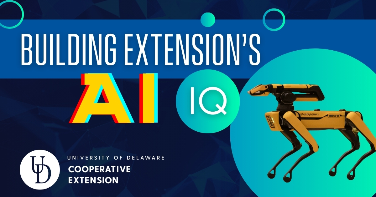 Lead image displaying Building Extension's AI IQ title with a photo of the robo-dog Lead image displaying Building Extension's AI IQ title with a photo of the robo-dog
