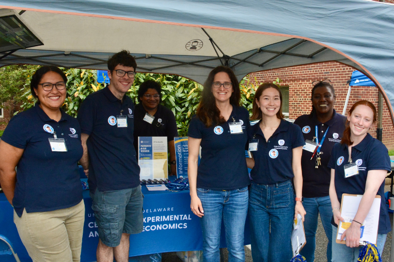 Carl poses for a photo with other mentors during Ag Day.