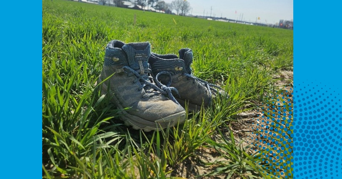 My trusted pair of lightweight, breathable, waterproof boots. Photo by: Lyndsie Mikkelsen