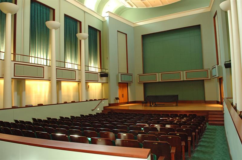 Gore Recital Hall Inside Gore Recital Hall
