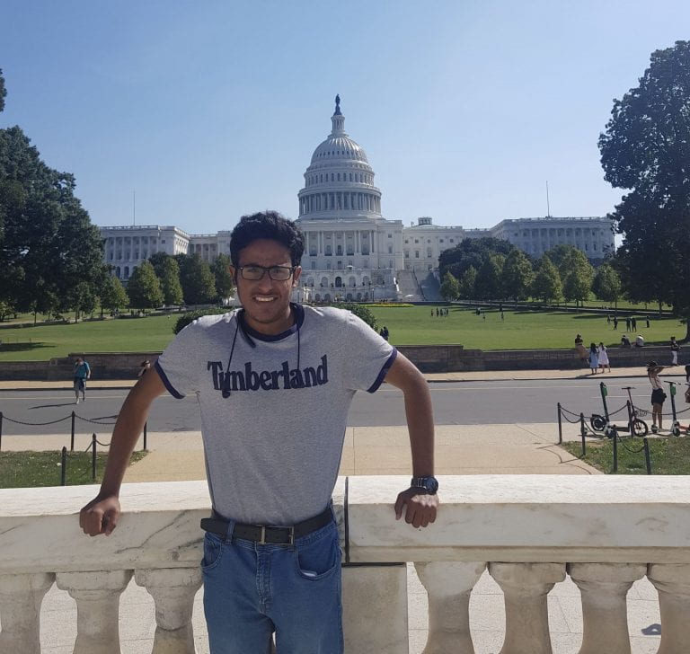 Essa Nahari Essa Nahari in front of The White House
