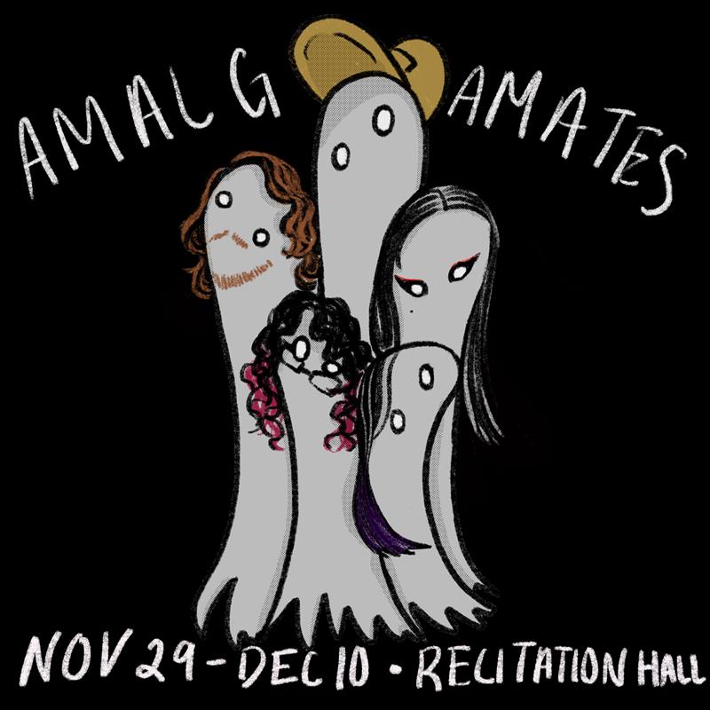 Amalgamate exhibition poster Amalgamate exhibition poster