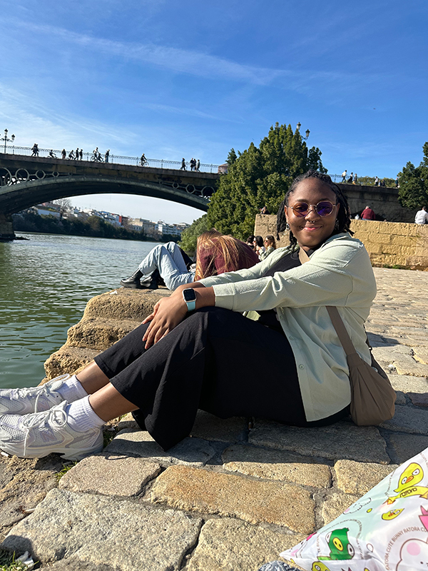 AAP alum Shanmarie Salmon near Muelle del Sal in Seville, Spain