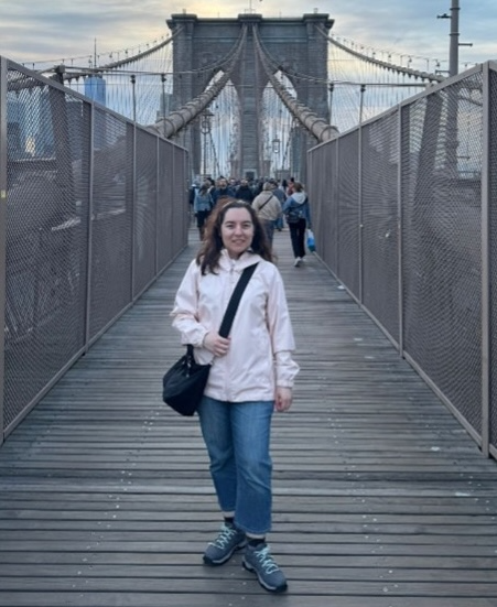 student on a bridge student on a bridge