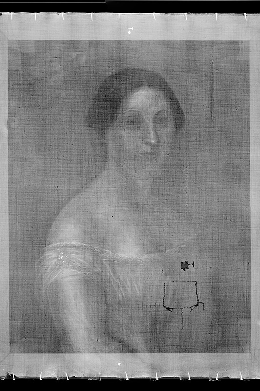 Hans Heinrich “Henry” Bebie’s Portrait of a Woman viewed before treatment