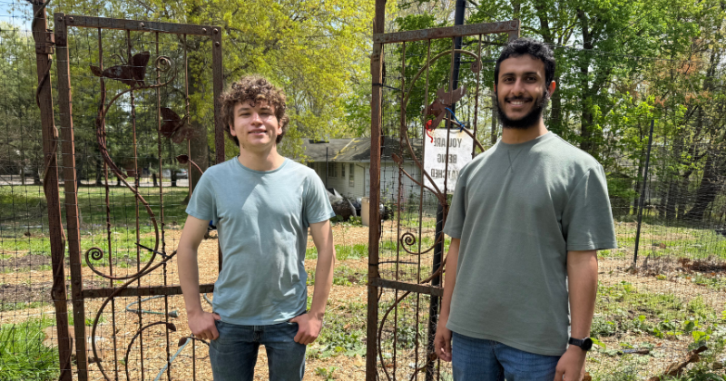 James Bretzger and Al Mukhtar Al Barwani (Two UD students)