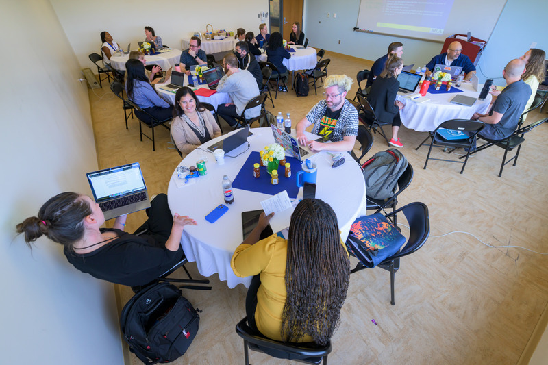 Image of Participants working during the Institute Image of Participants working during the Institute