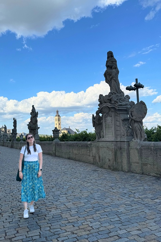 Alex on her summer abroad, where she gained experience that makes her a better ambassador. 
