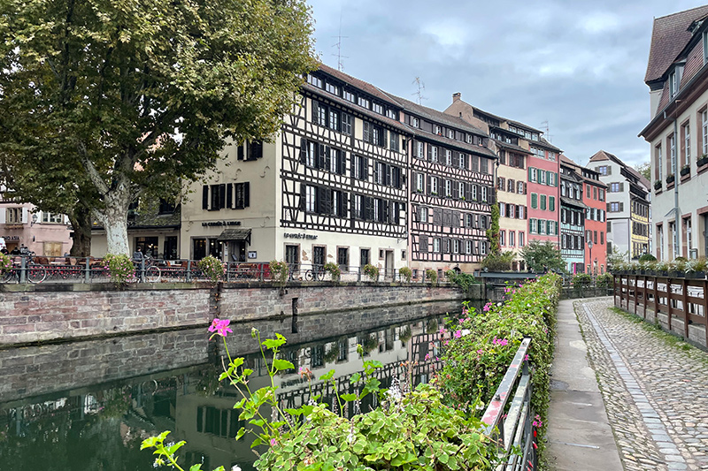 A photo of a canal in Strasbourg