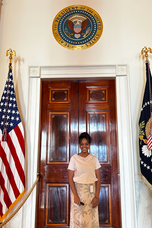 Nyasha Rutanhira at the White House
