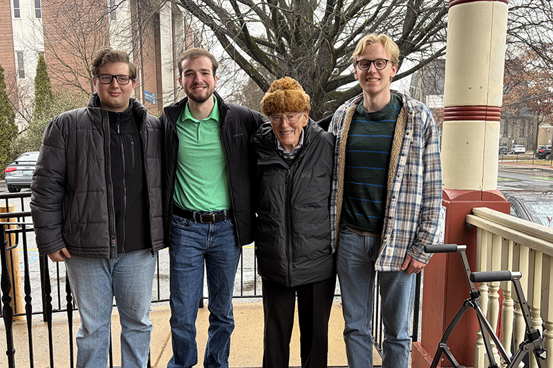 Students had the opportunity to meet with Martin Jacard Falk, Rocek, Ryan Shaivitz and Liam Trageser