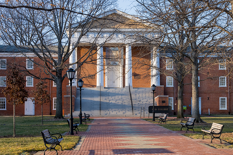 Old College Hall on the University of Delaware campus