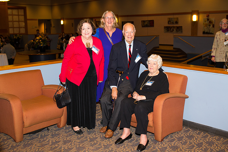 From left, Joan Marter, Roberta Tarbell, Wayne Craven and Lorna Craven at the University of Delaware Department of Art History 50th Anniversary celebration on Sept. 30, 2016.