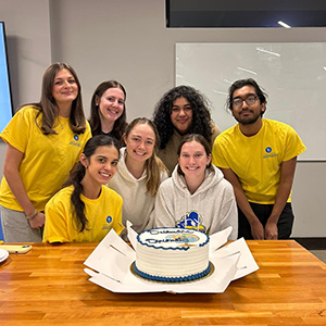 Andrea Ledezma and classmates