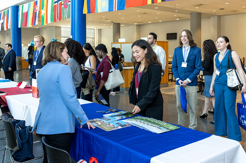 UD students connected with professionals in the legal field during the conference.
