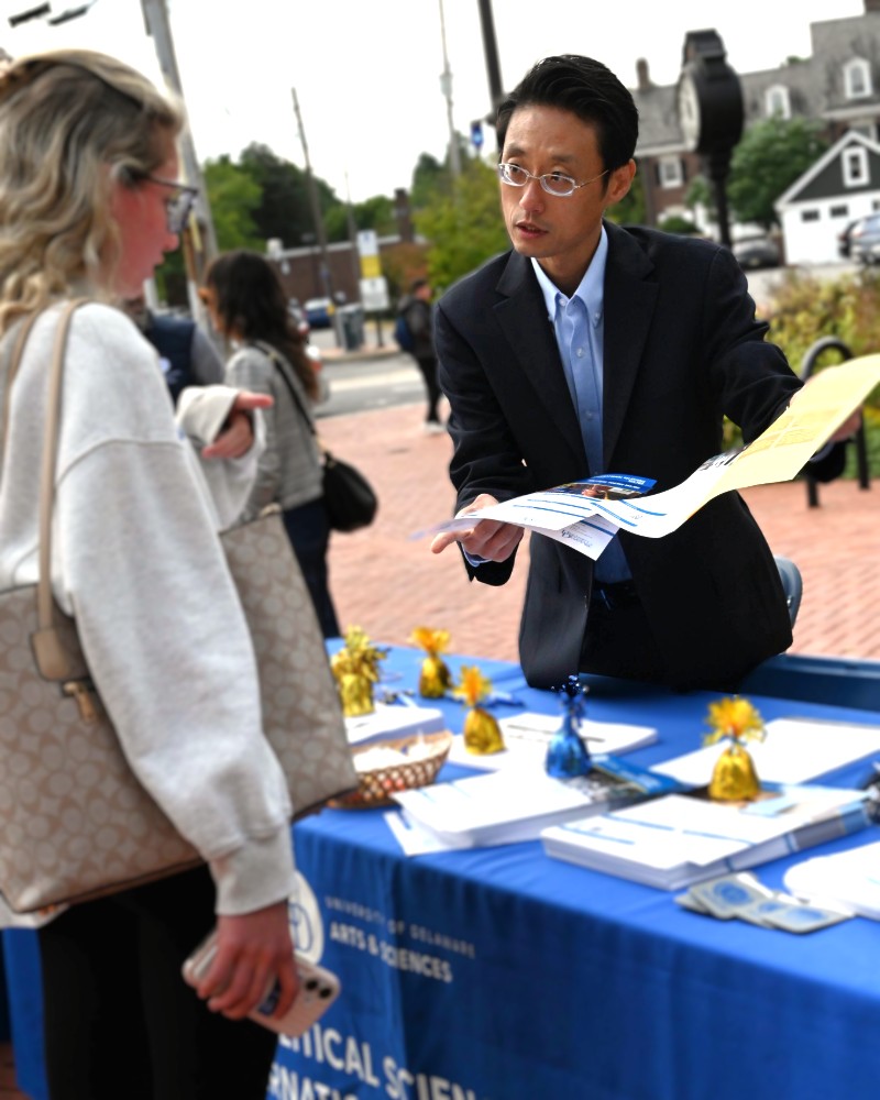 Son at the Social Sciences Mini Fair in Fall 2026. 
