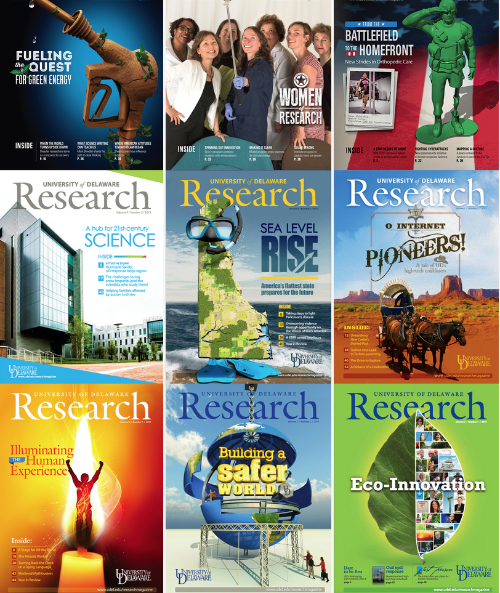 UD Research Magazine Cover Collage