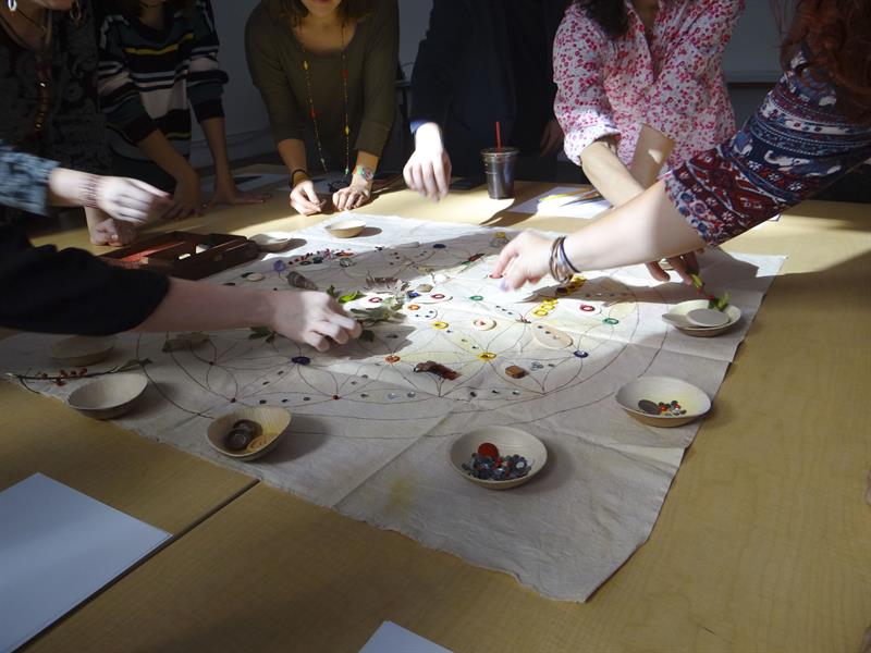 Creating Madala art