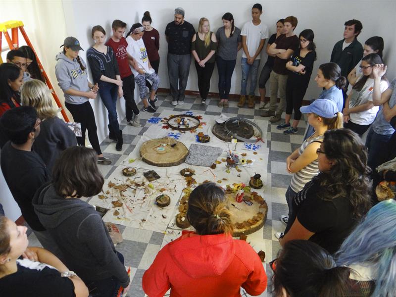 Workshop with students from 'Seeing & Being' class
