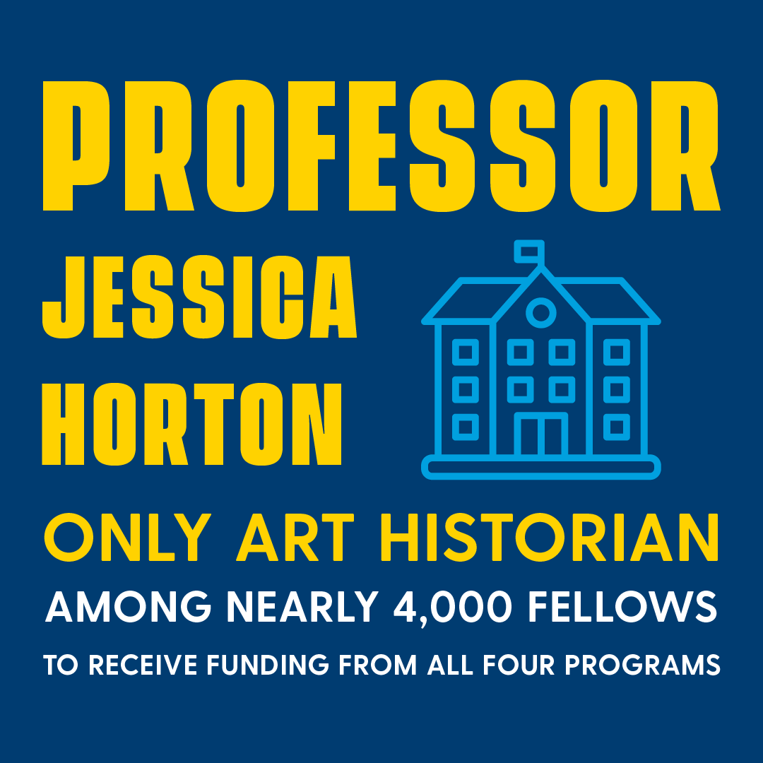 Professor Jessica Horton Only Art Historian to receive funding from all four
