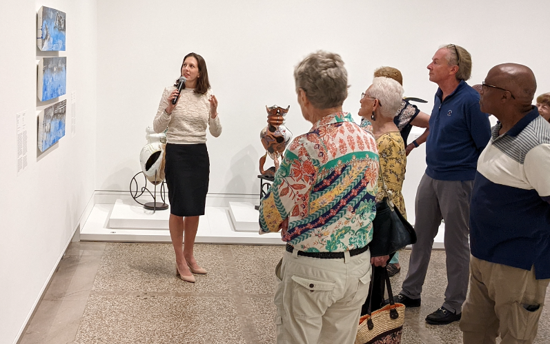 Karli Wurzelbacher at Heckscher Museum. Photo by Maya Argov