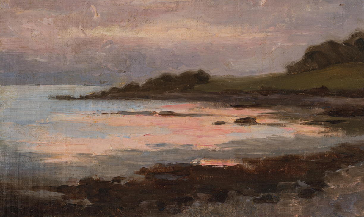 landscapes of Edward Mitchell Bannister, cove at sunset