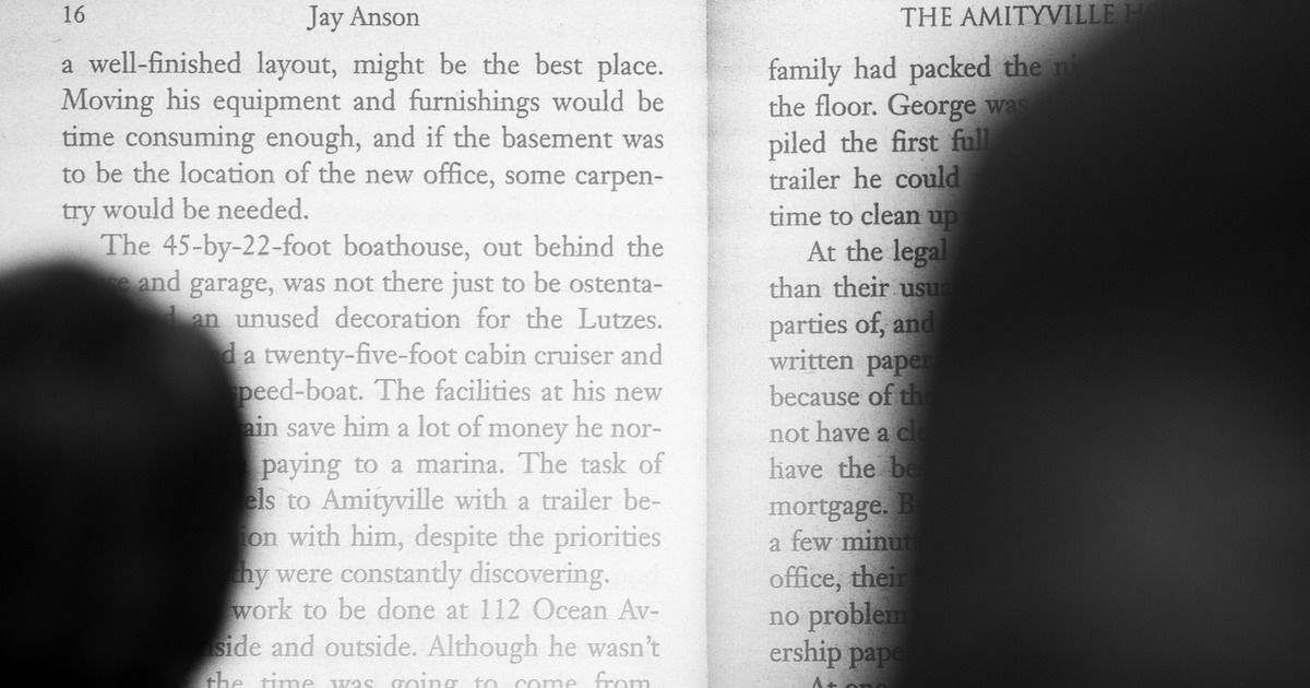 Photo of a page from Amittyville Horror