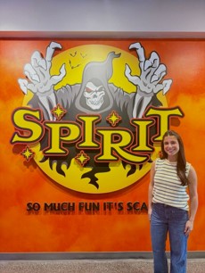 Eliana Labroli at Spirit Halloween headquarters