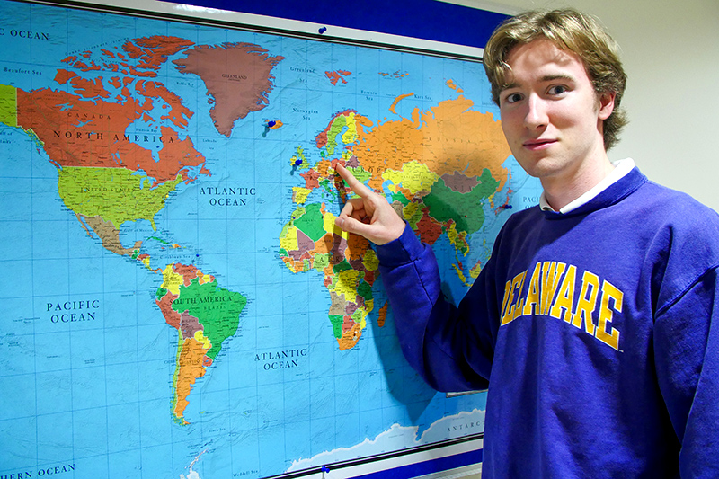 Ian Steele is preparing for a year-long program in Germany after graduation in May.