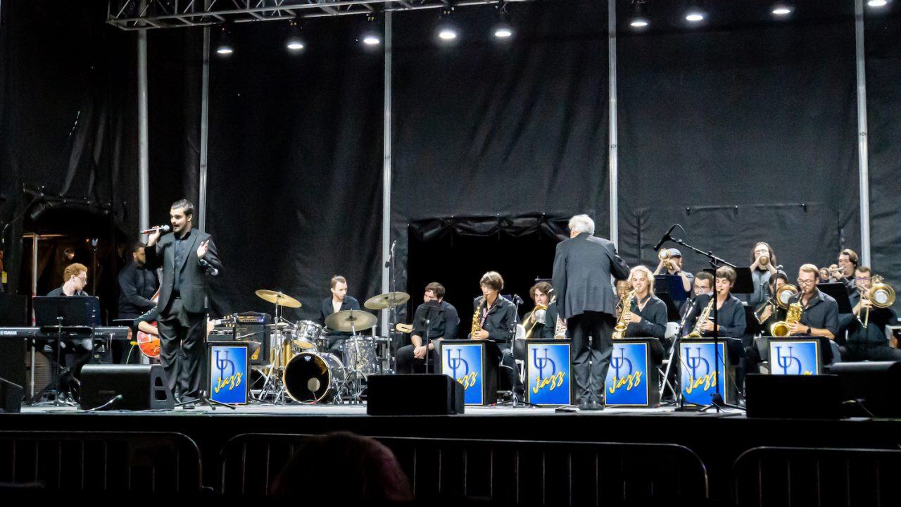 UD Jazz Band on stage