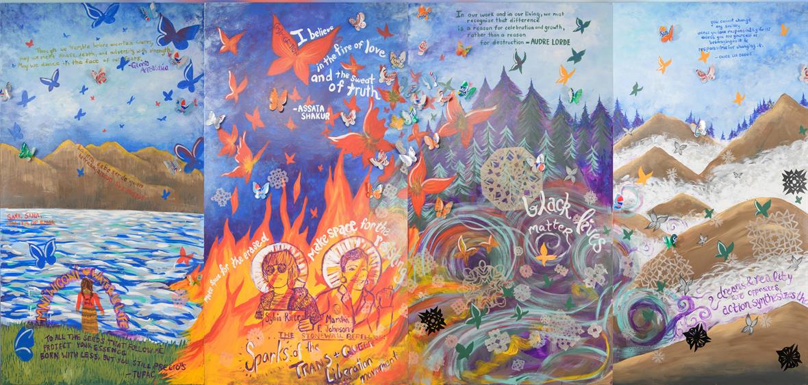 ​James Smith Hall Freedom Making Murals