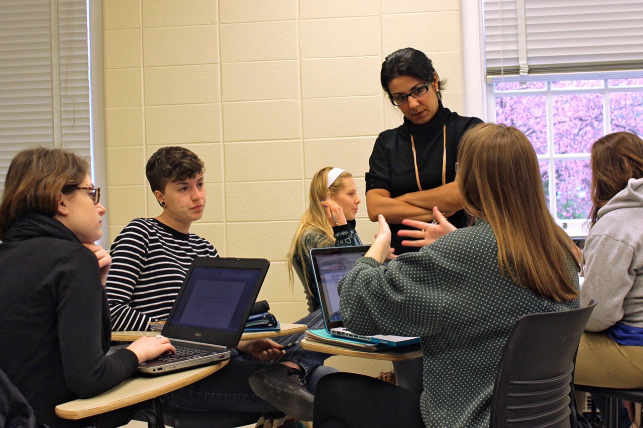 UD women and gender studies students in classroom