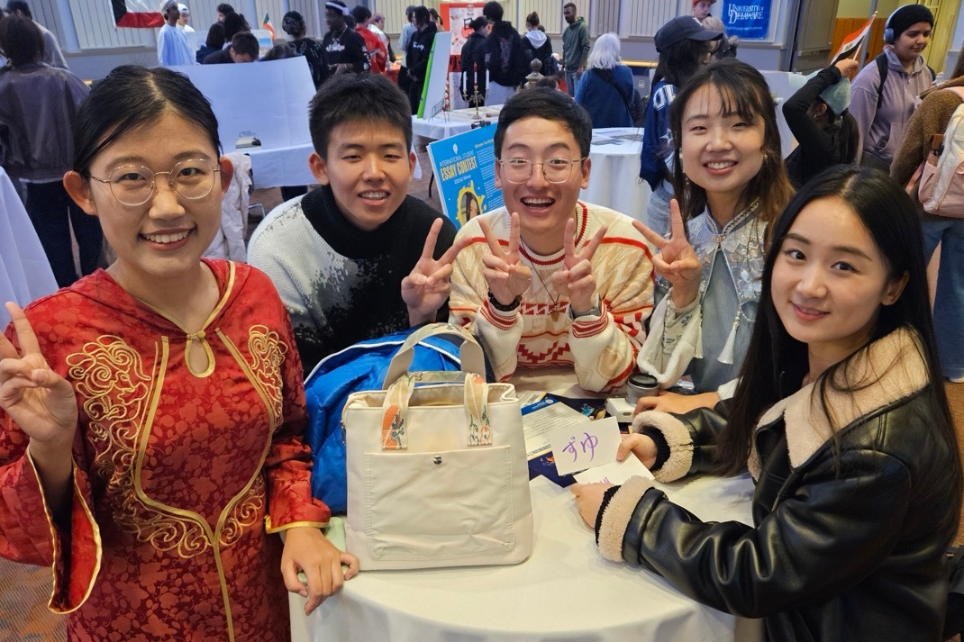Hunan Normal University students enjoy sharing Chinese culture at the Festival of Nations.