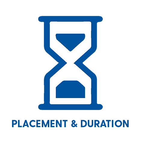 Blue hourglass icon