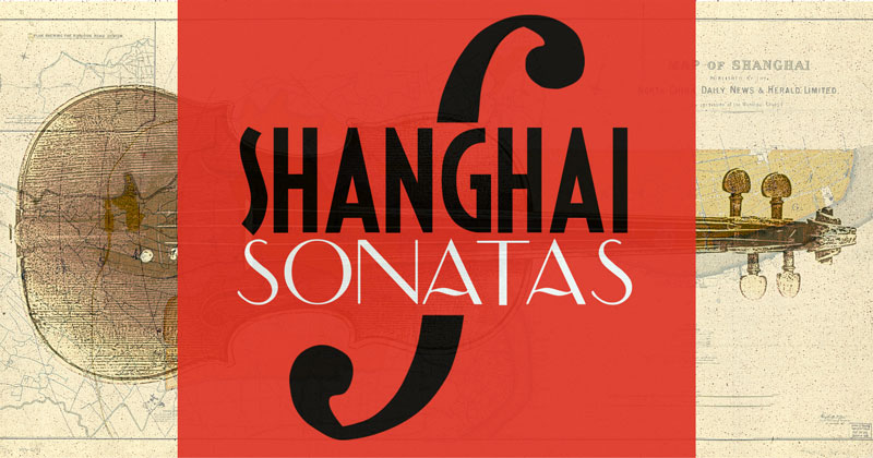 Red square with words Shanghai Sonatas