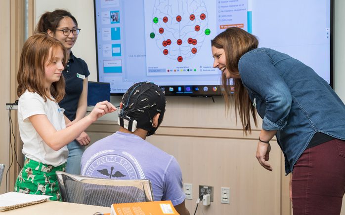 Students in a classroom for STEM education