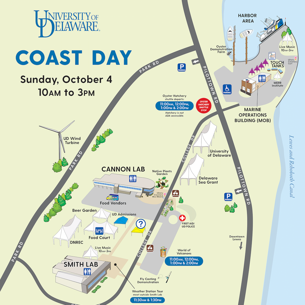 Coast Day 2026 map of events