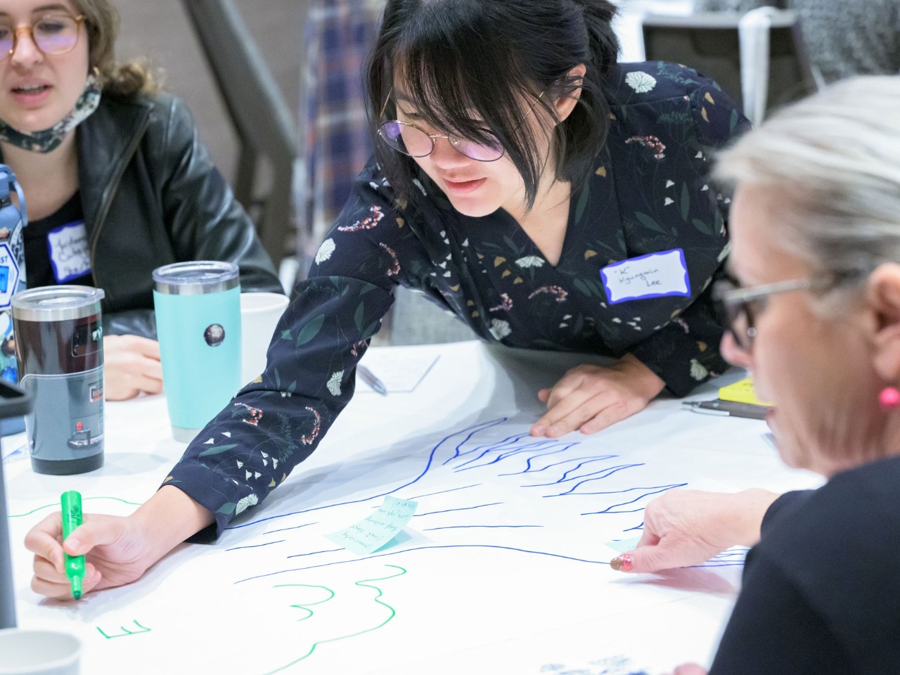 Students at climate workshop