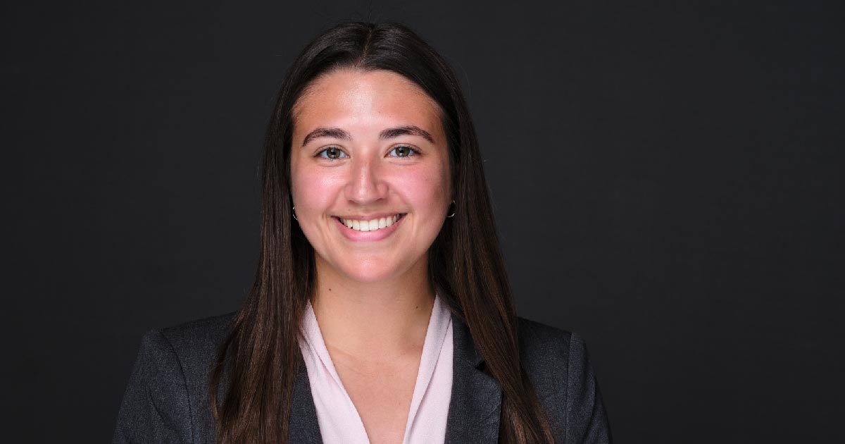 Student Student posing for headshot